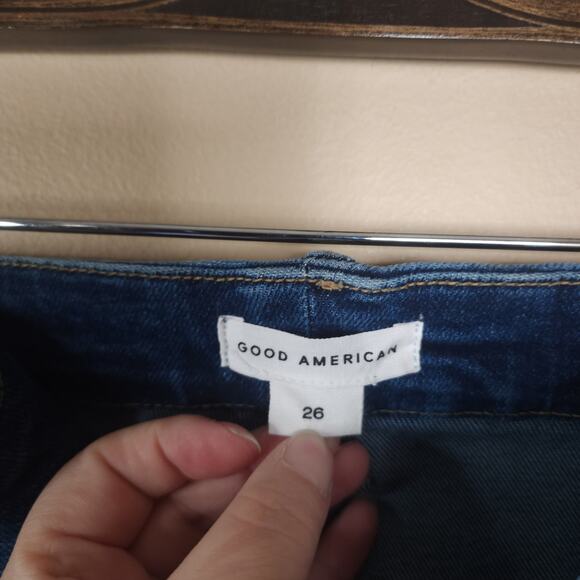 Good American Good Legs Jeans in Dark Wash Size 26 - Picture 10 of 12